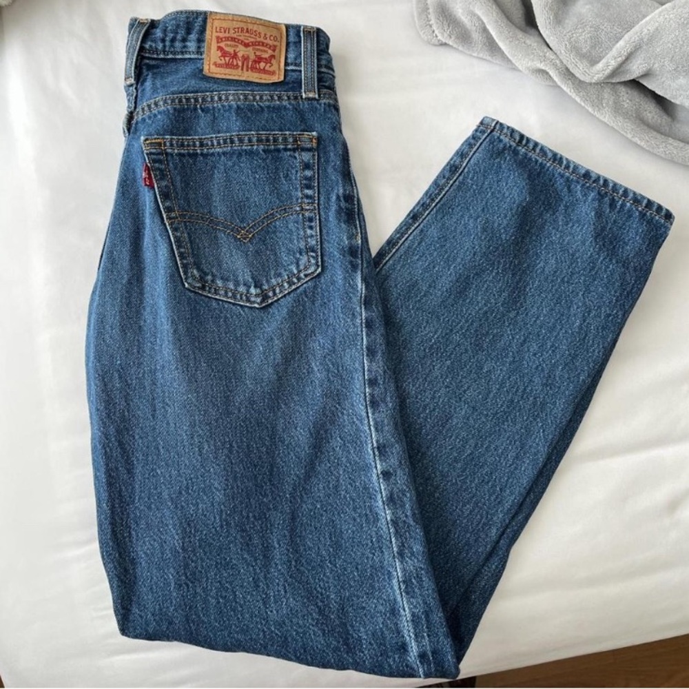 levis baggy dad jeans in dark wash
